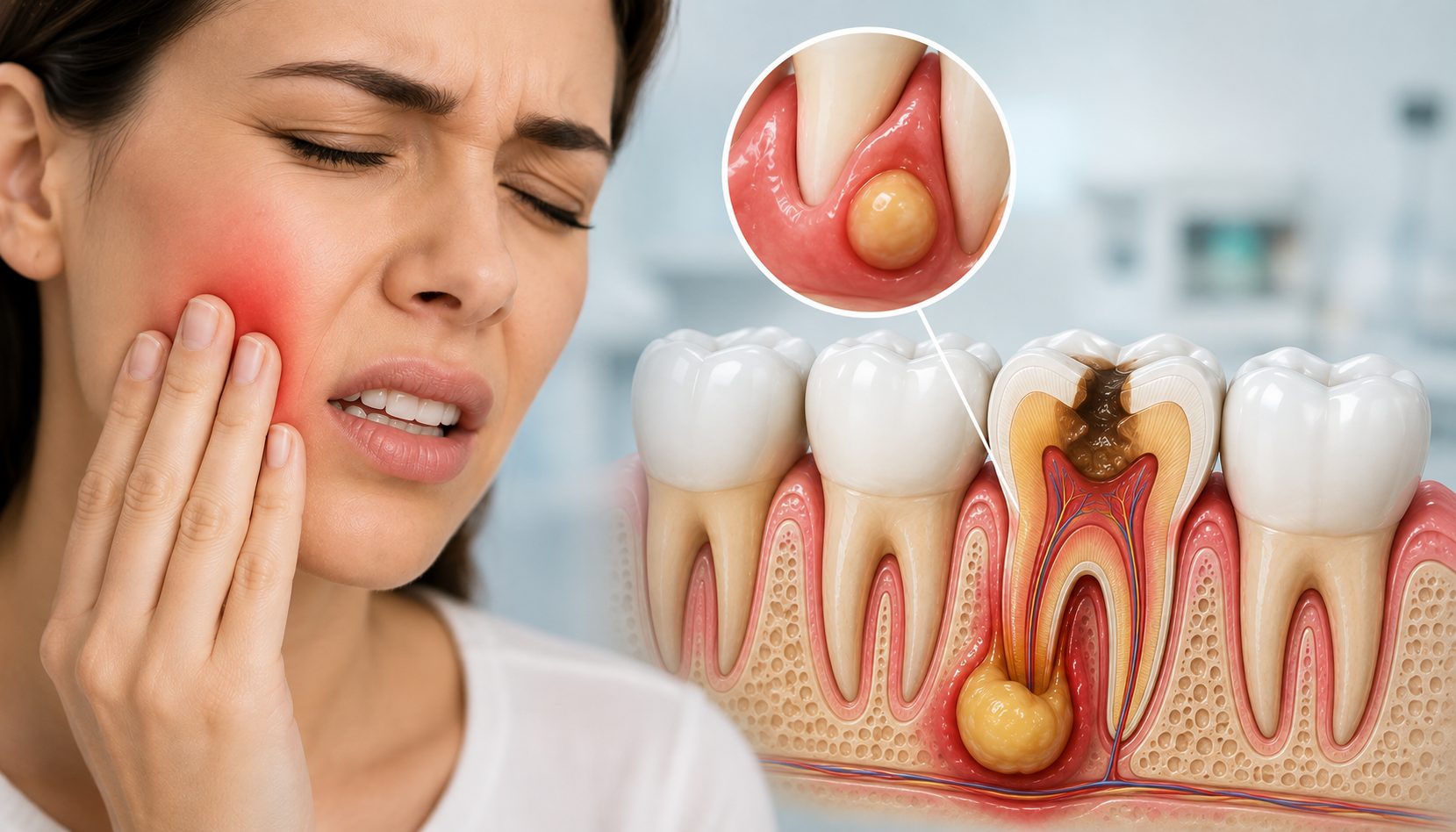 Què és un abscés dental (o flemó)? Causes, símptomes i tractament